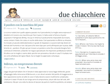 Tablet Screenshot of duechiacchiere.it